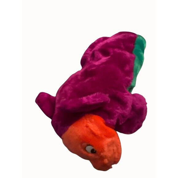 Vintage Plush Fish puppet  By Arts Toy Mfg. Co. Purple/Green/Orange - Picture 3 of 4